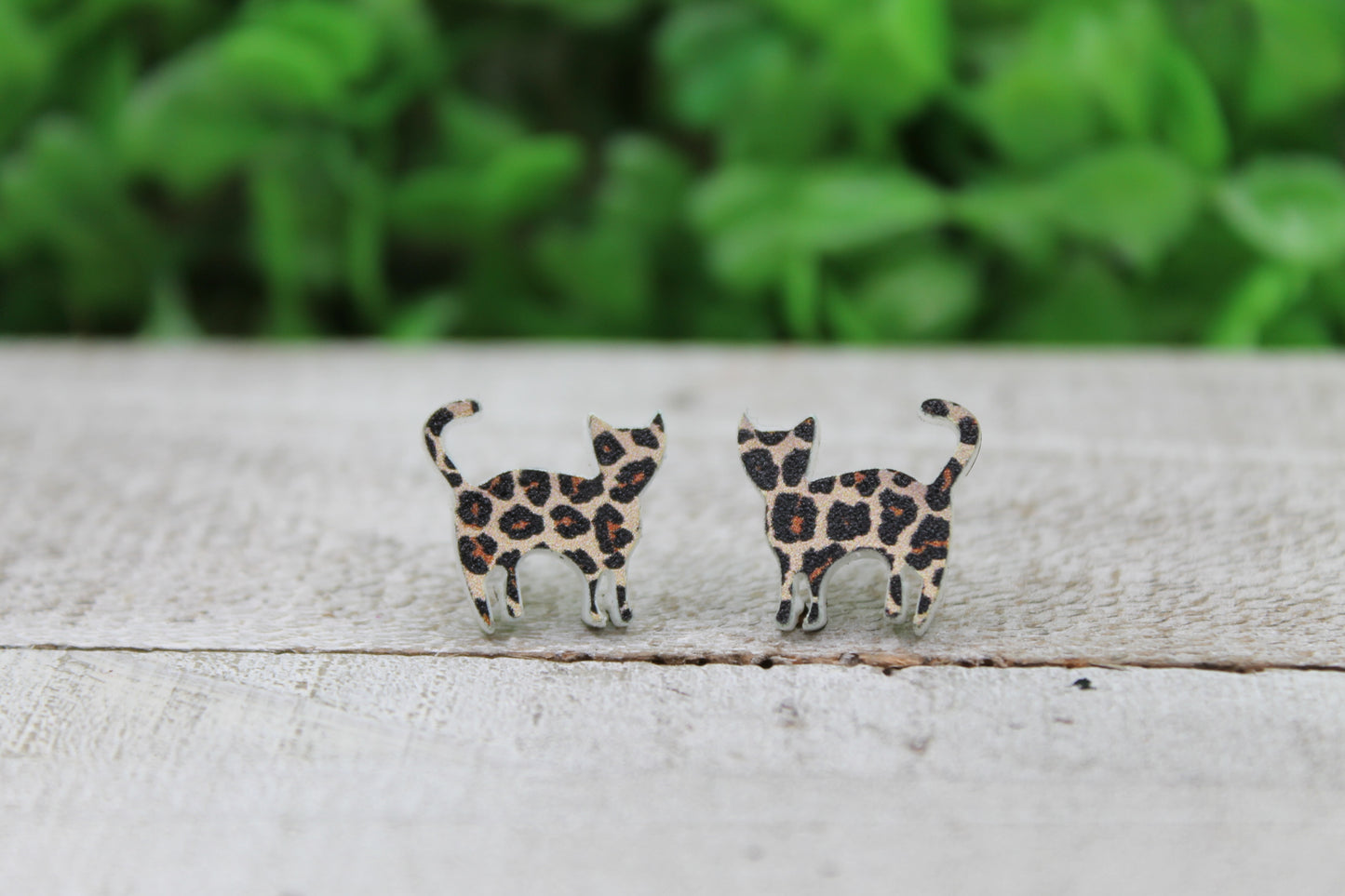 Leopard Cat • Stud Earrings