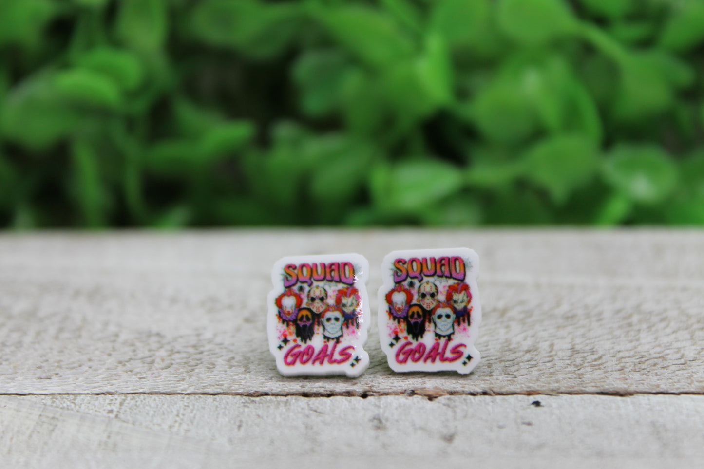 Horror Squad Goals Stud Earrings