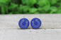 Indy Colts Football Circle Stud Earrings