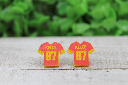 87 Kelce Jersey Stud Earrings