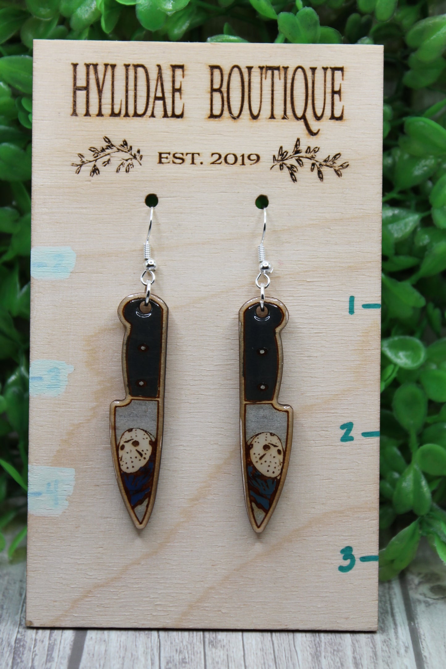 Jason Knives • Wood Dangle Earrings