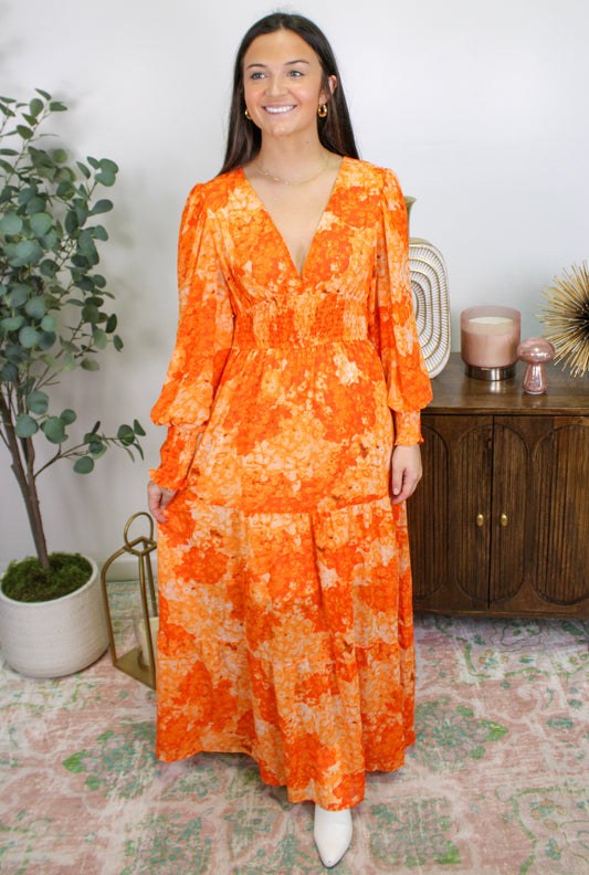 Orange Boho Maxi October.