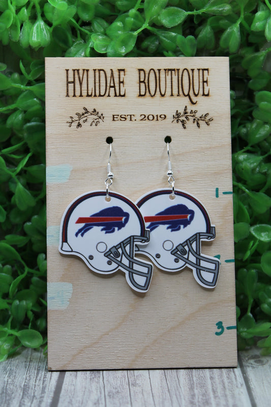 Bills Football Helmets • Dangle Earrings