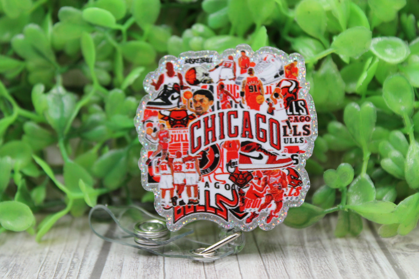 Chicago Basketball • Badge/ID Holder with Clip