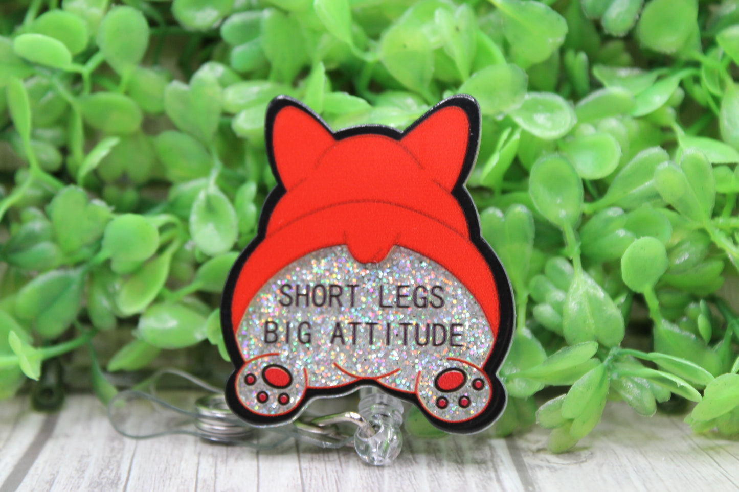 Corgi • Badge/ID Holder with Clip