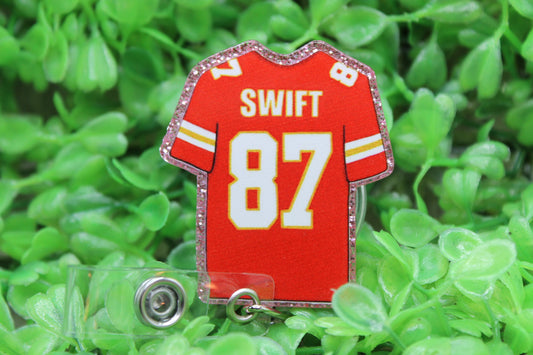 Football KC Swift 87 Jersey • Badge/ID Holder with Clip