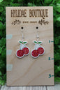 Disco Cherries • Dangle Earrings {Mini}