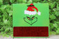 Santa Hat Mr. Grumps • Badge Buddy with Blank Area for Monogramming