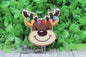 Christmas Lights Reindeer Gold Glitter • Badge/ID Holder with Clip