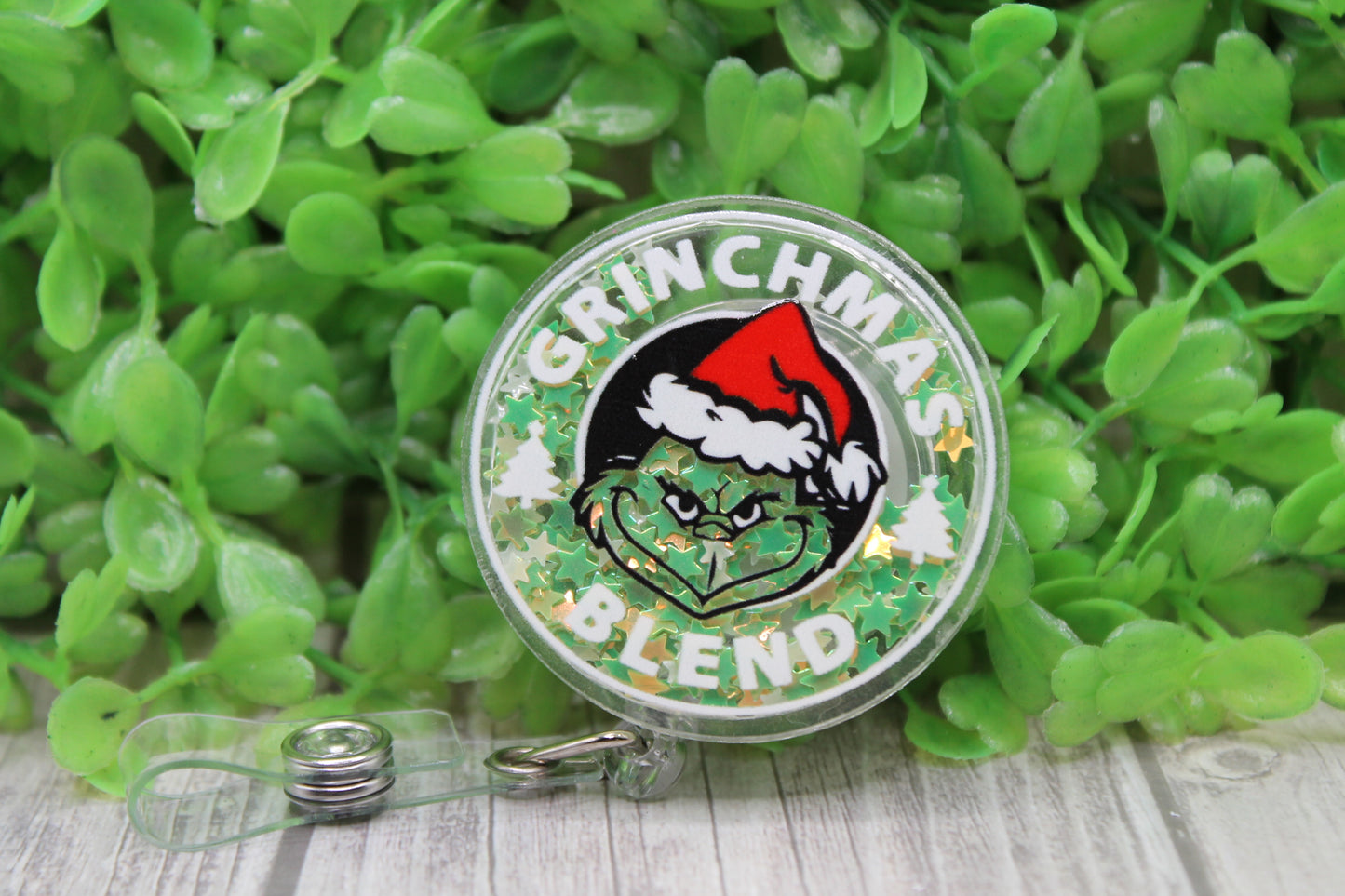 Grinchmas Blend • Badge/ID Holder with Clip