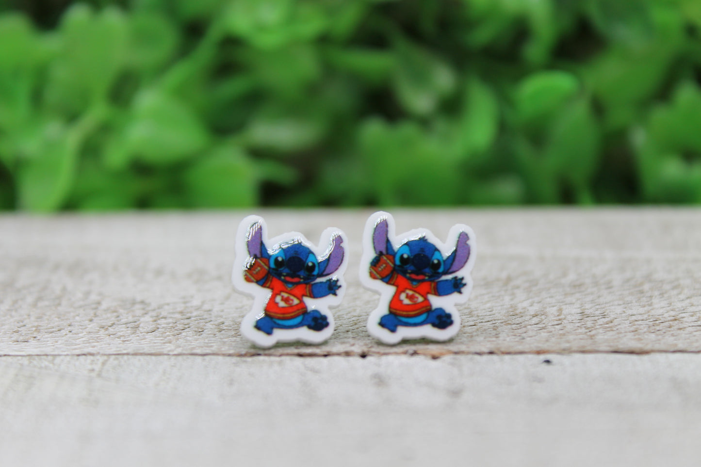 Football Stitch KC • Stud Earrings