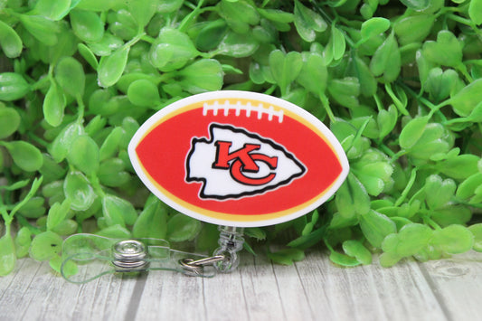 Football KC Arrow Football • Badge/ID Holder with Clip