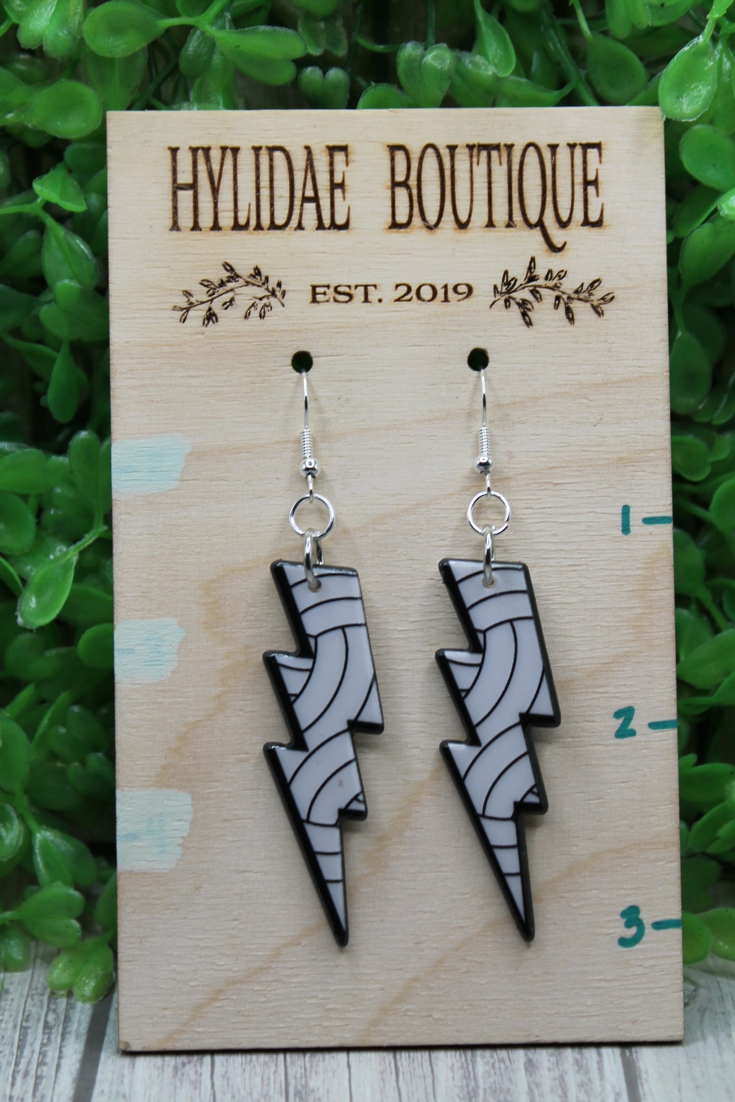 Volleyball Lightening Bolts • Dangle Earrings