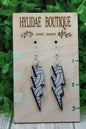 Volleyball Lightening Bolts • Dangle Earrings