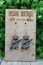 Racoon with Guitar • Dangle Earrings