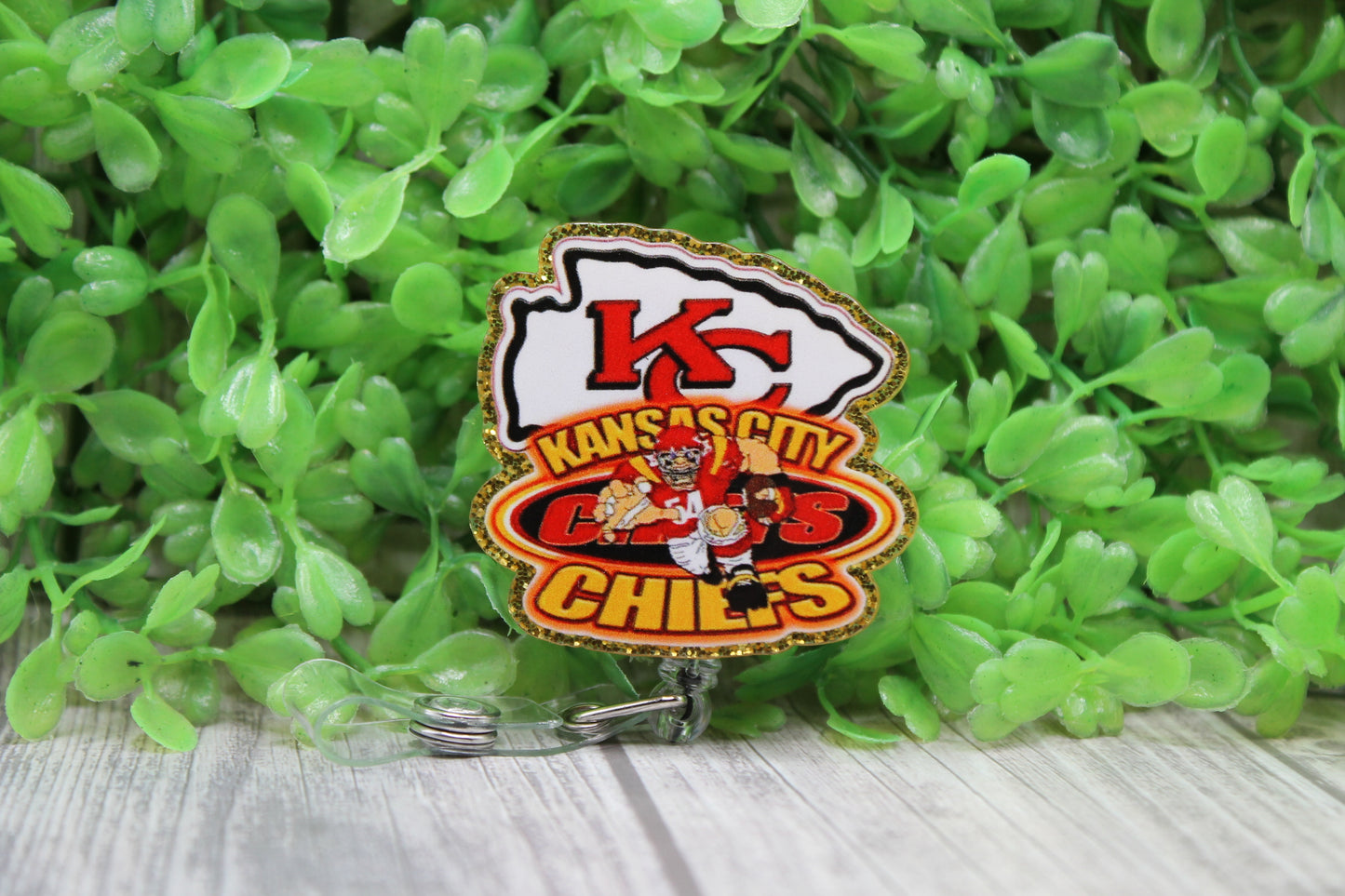 Football KC Player Arrow • Badge/ID Holder with Clip