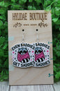 Even Baddies Get Saddies Raccoon • Dangle Earrings