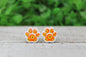 Sunflower Paw Print • Stud Earrings