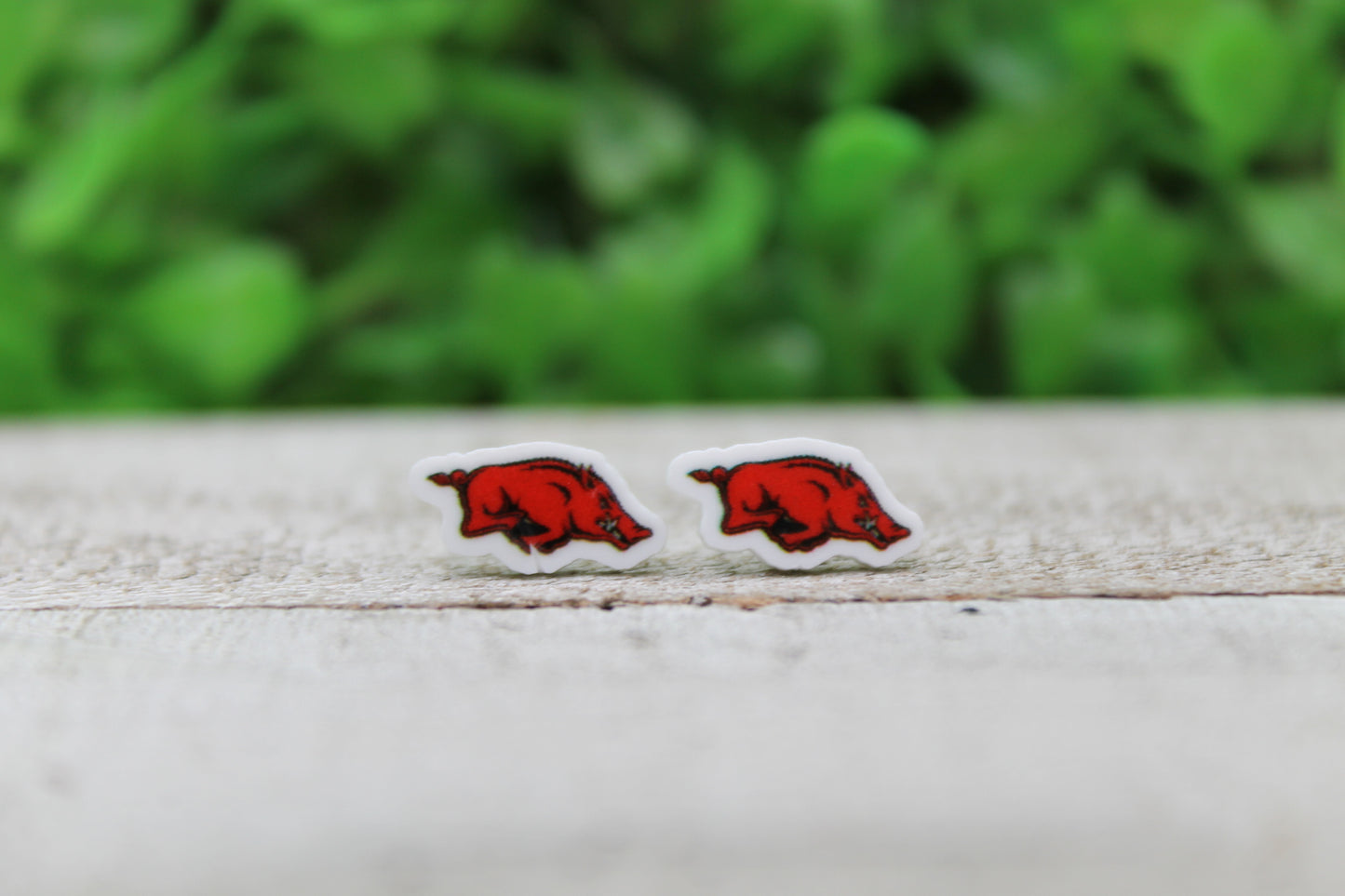 Football Razorbacks • Stud Earrings