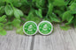 Grinchmas Blend Circle • Stud Earrings