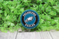 Football Eagles Glitter Circle • Badge/ID Holder with Clip