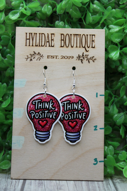 Think Positive • Dangle Earrings