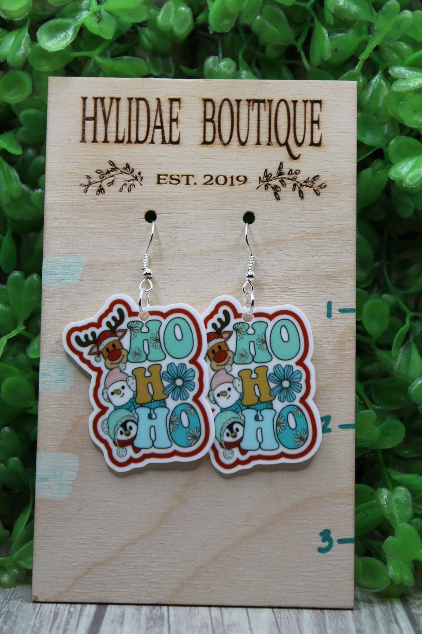 HO HO HO Retro • Dangle Earrings