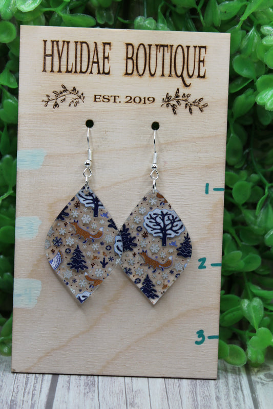 Winter Scenery • Dangle Earrings