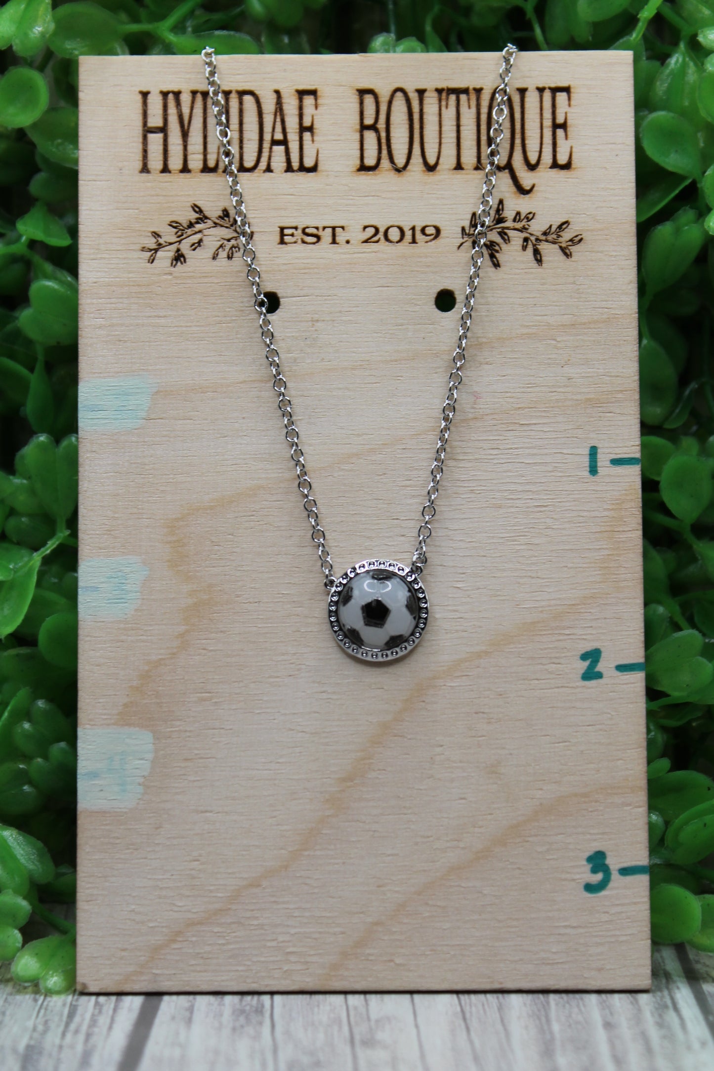 Soccer • Silver Necklace