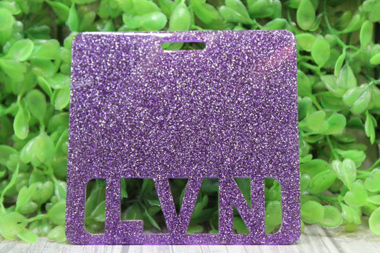 LVN Purple Glitter • Badge Buddy