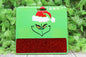 Santa Hat Green Guy • Badge Buddy With Blank Area For Monogramming