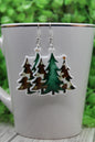 Cow Christmas Tree Trio • Dangle Earrings