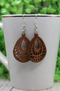 Brown Teardrop • Dangle Earrings