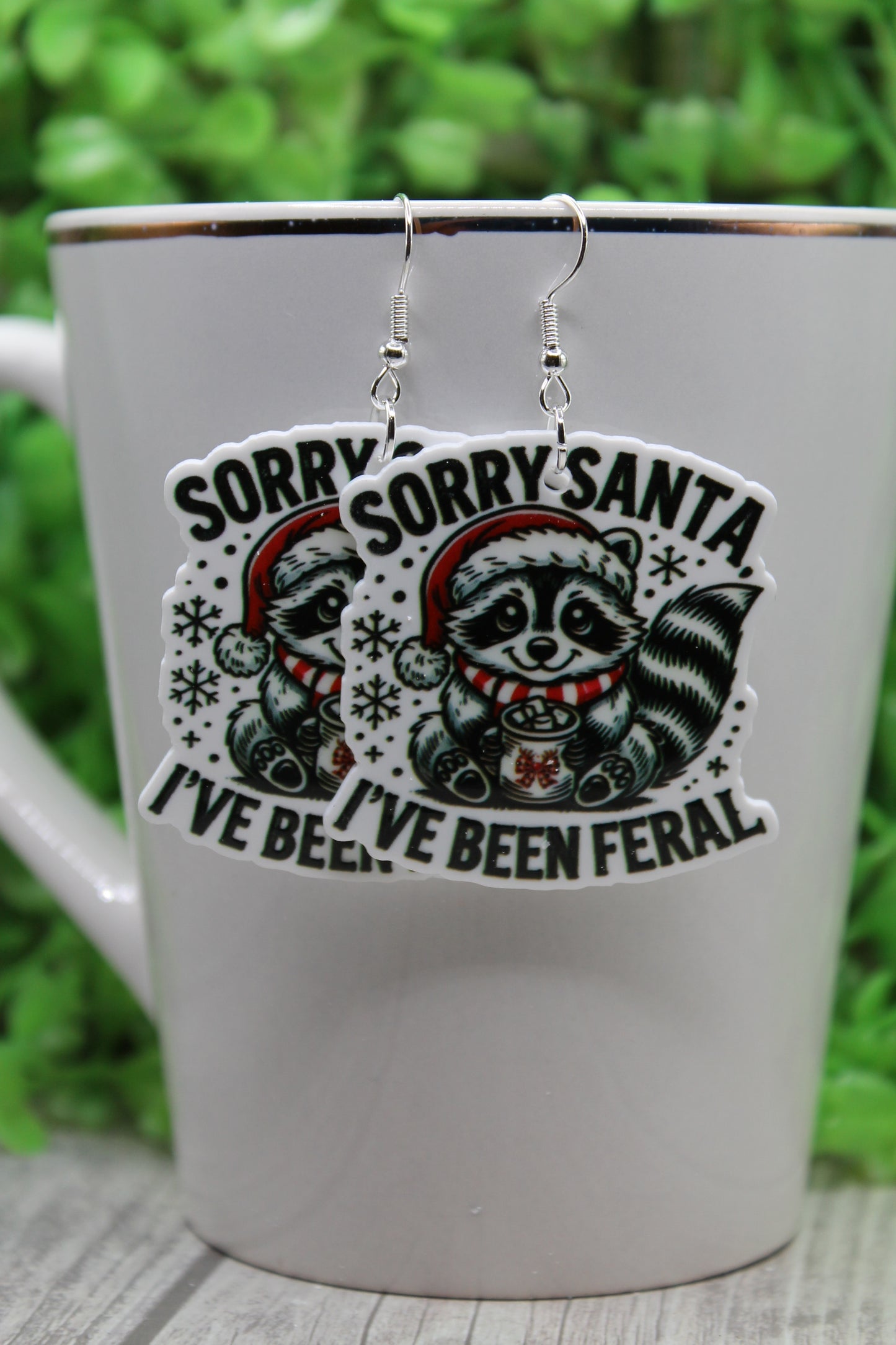 Sorry Santa, I've Been Feral • Dangle Earrings