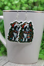 Christmas Frenchie • Dangle Earrings