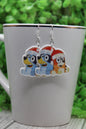 Christmas Bluey & Bingo Sm • Dangle Earrings