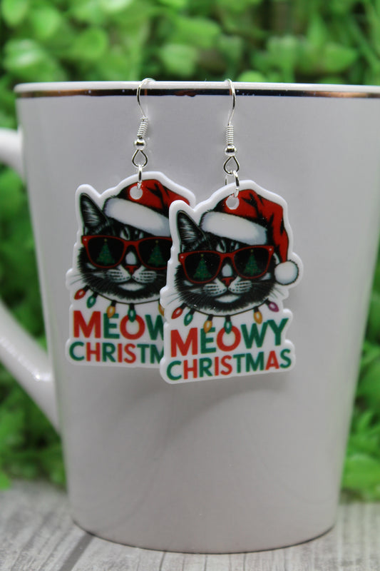 Meowy Christmas • Dangle Earrings