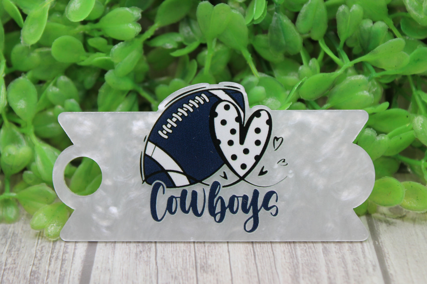 Football Cowboys Heart • Tumbler Topper