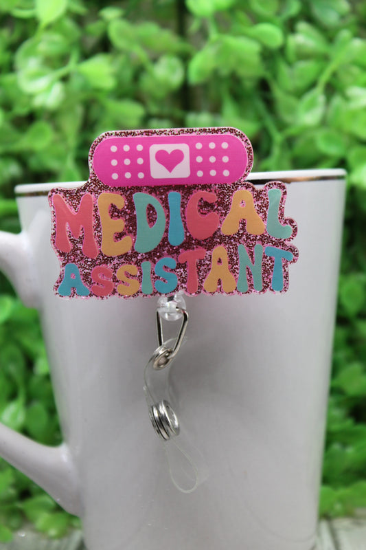 Medical Assistant Band-Aid • Badge/ID Holder with Clip