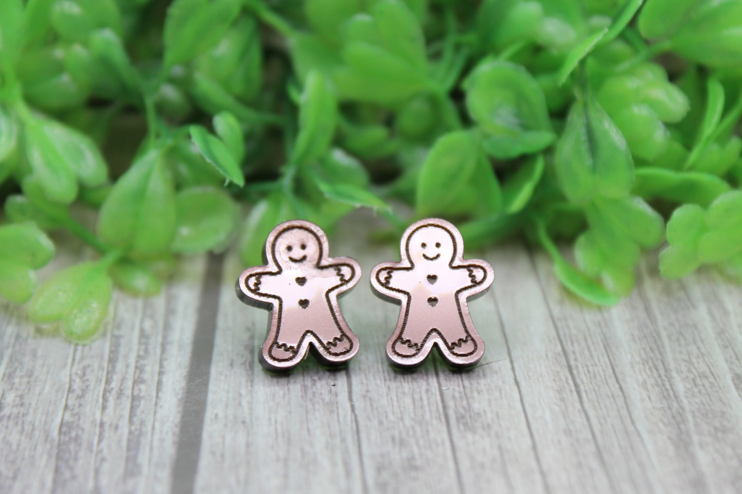 Brown Gingerbread • Stud Earrings