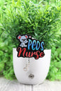 PEDS Nurse • Badge/ID Holder with Alligator Clip