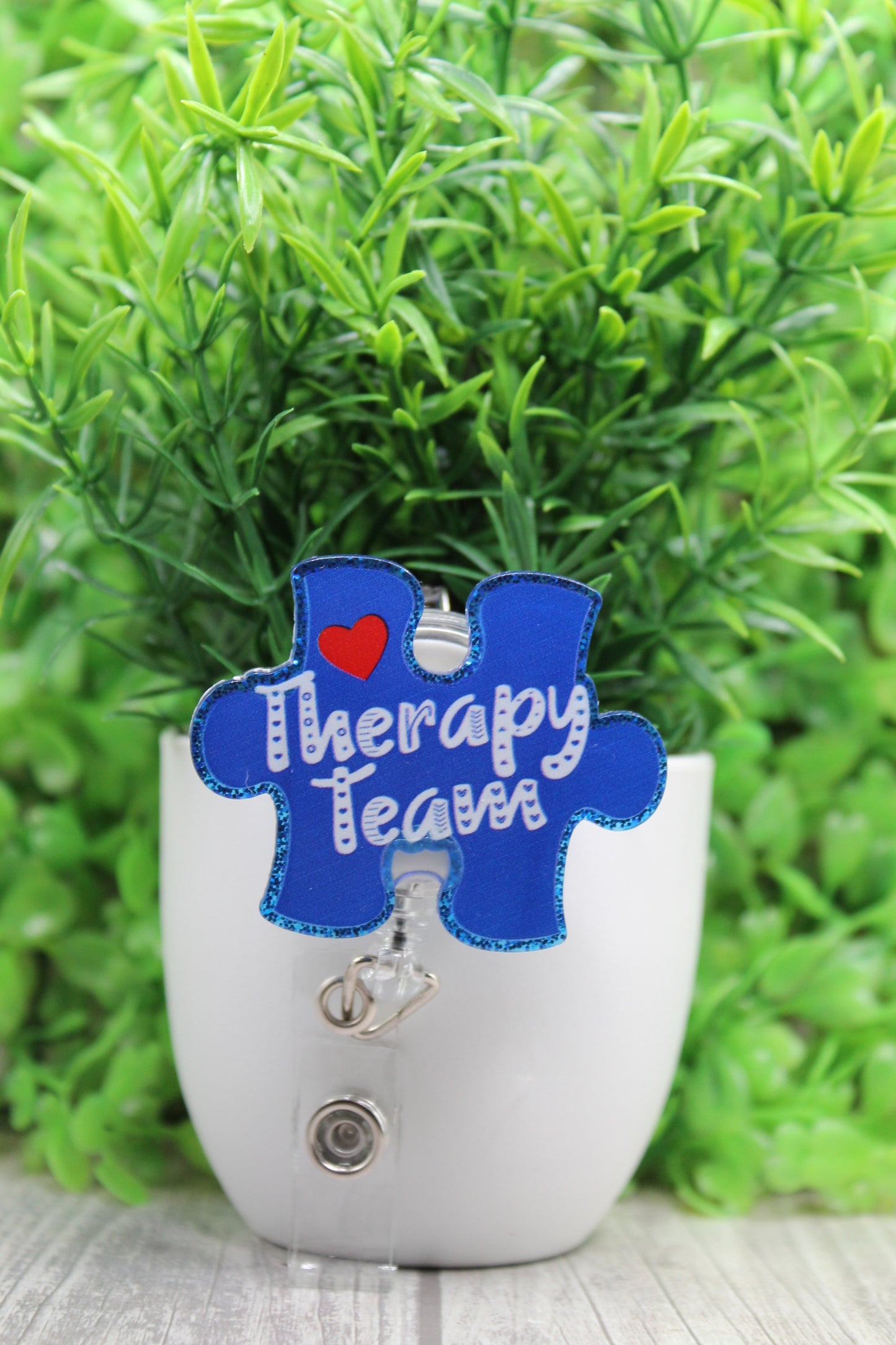 Therapy Team • Badge/ID Holder with Alligator Clip