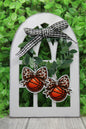 Basketball with Leopard Bow • Dangle Earrings