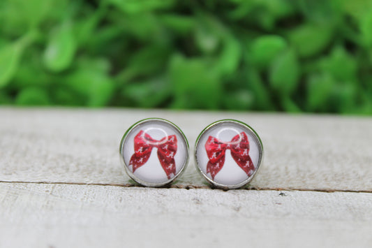 Alabama Bow • Stud Earrings