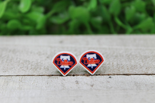 Philies Baseball • Stud Earrings