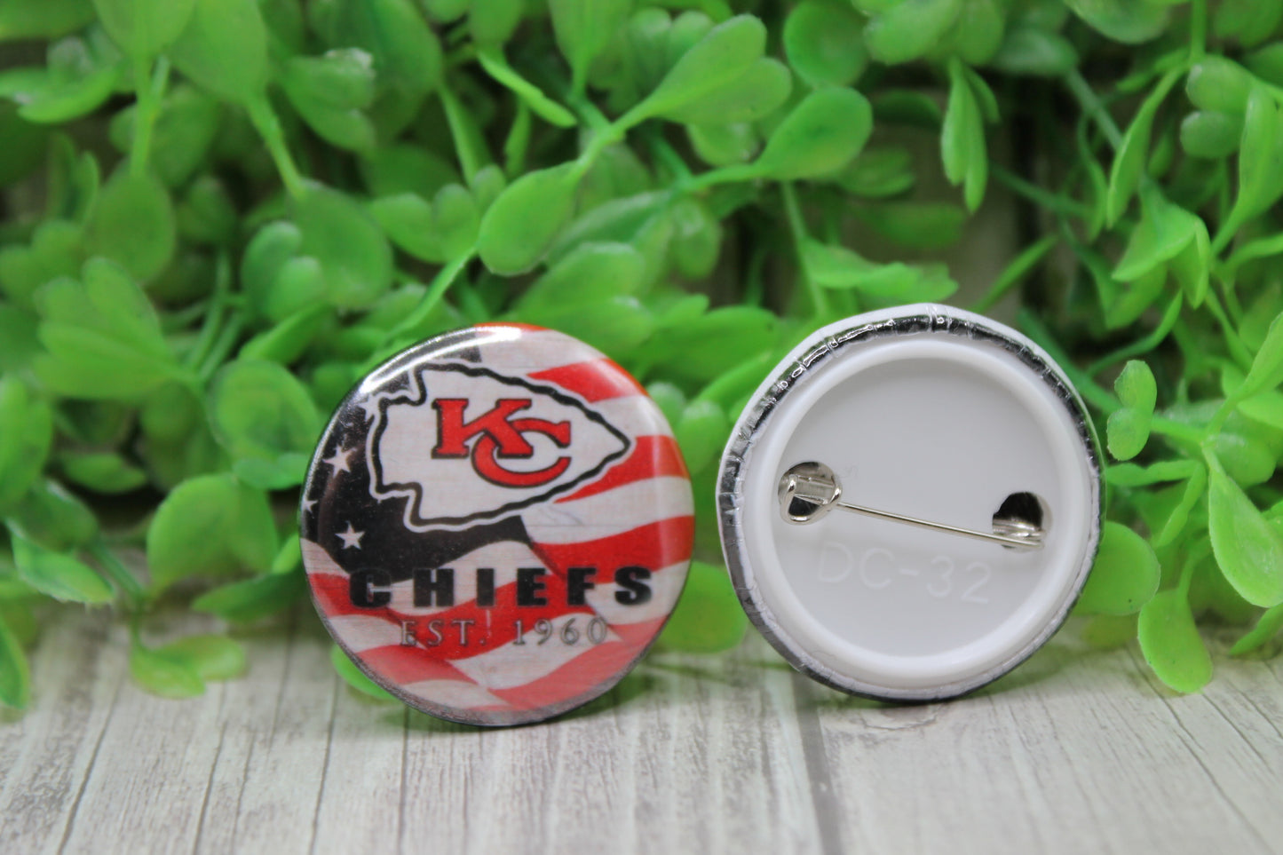 KC Chiefs Flag • 28mm Button