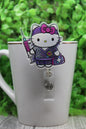 Nurse Purple Shaker Badge/ID Holder with Alligator Clip