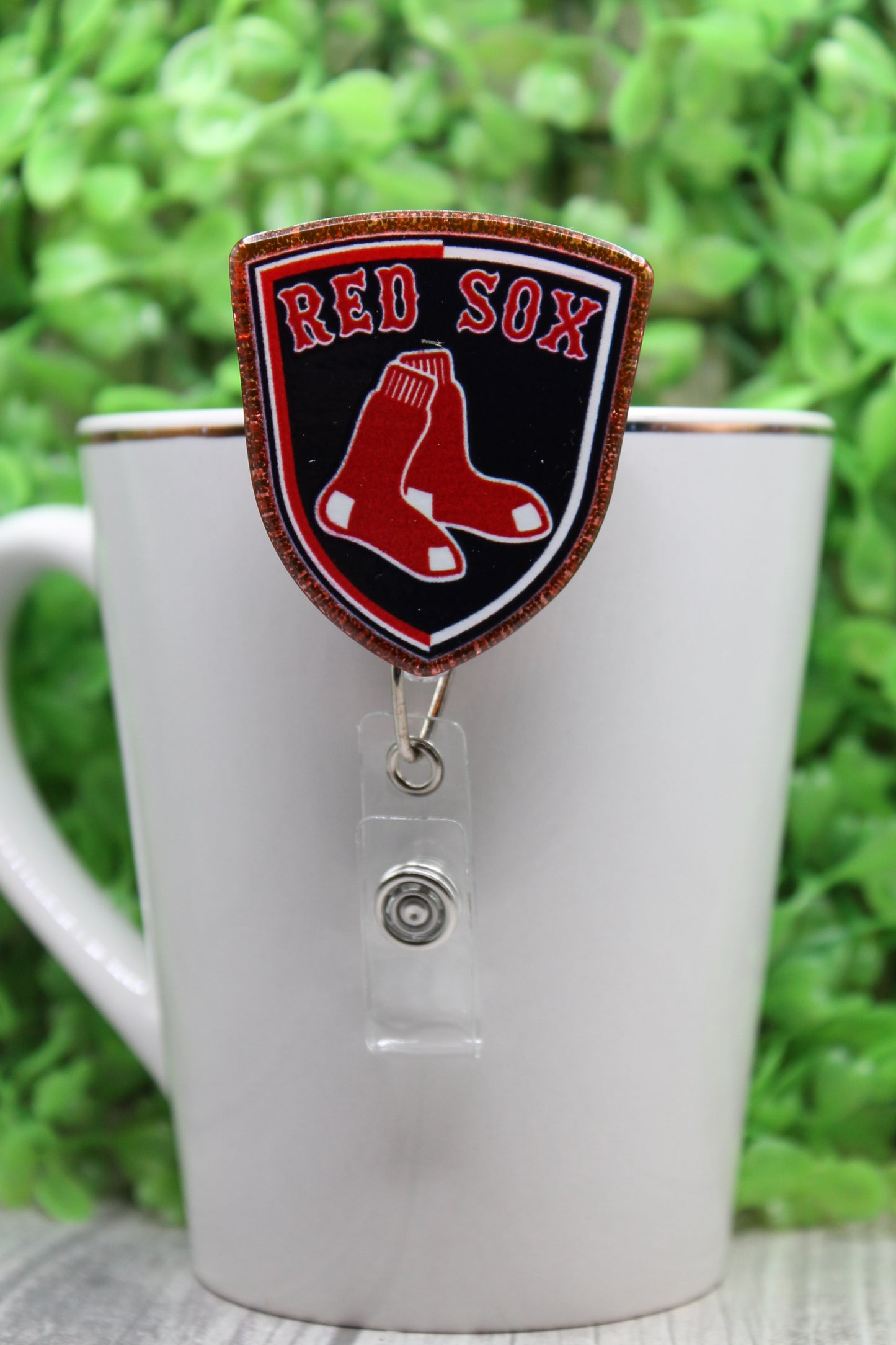 Red Sox Badge/ID Holder with Alligator Clip