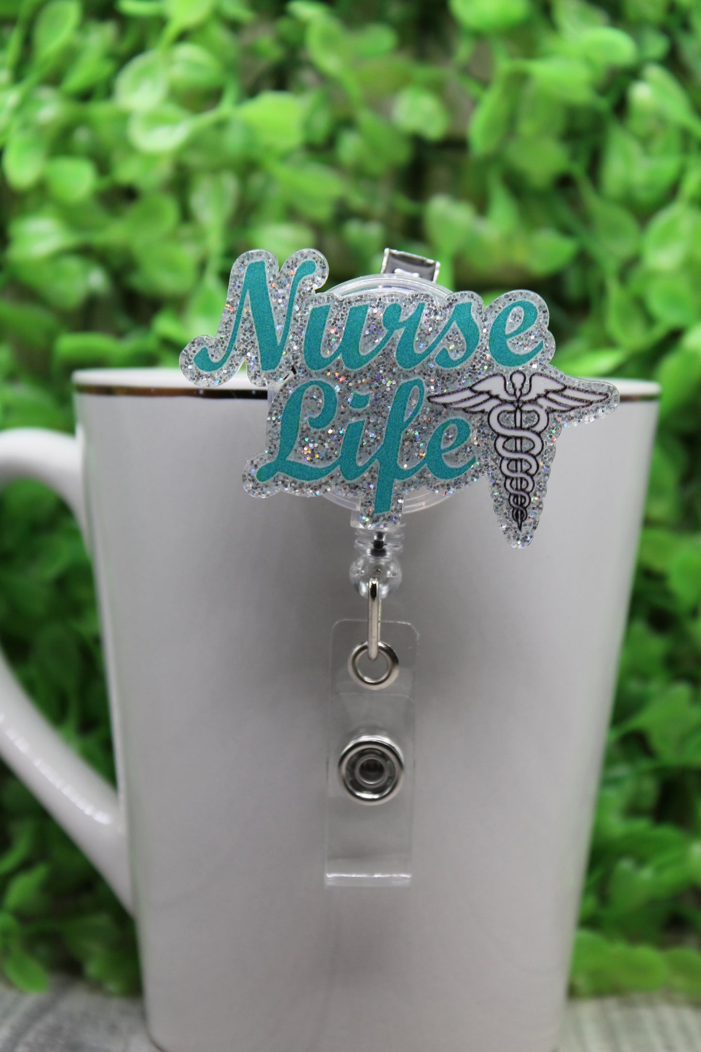 Nurse Life Badge/ID Holder with Alligator Clip