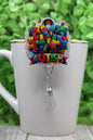 Autism Ribbon Badge/ID Holder with Alligator Clip